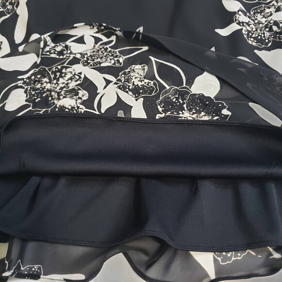 Alex Evenings Floral Sleeveless Blouse Dressy Tank with Sequin- Medium Petite MP - Picture 8 of 10